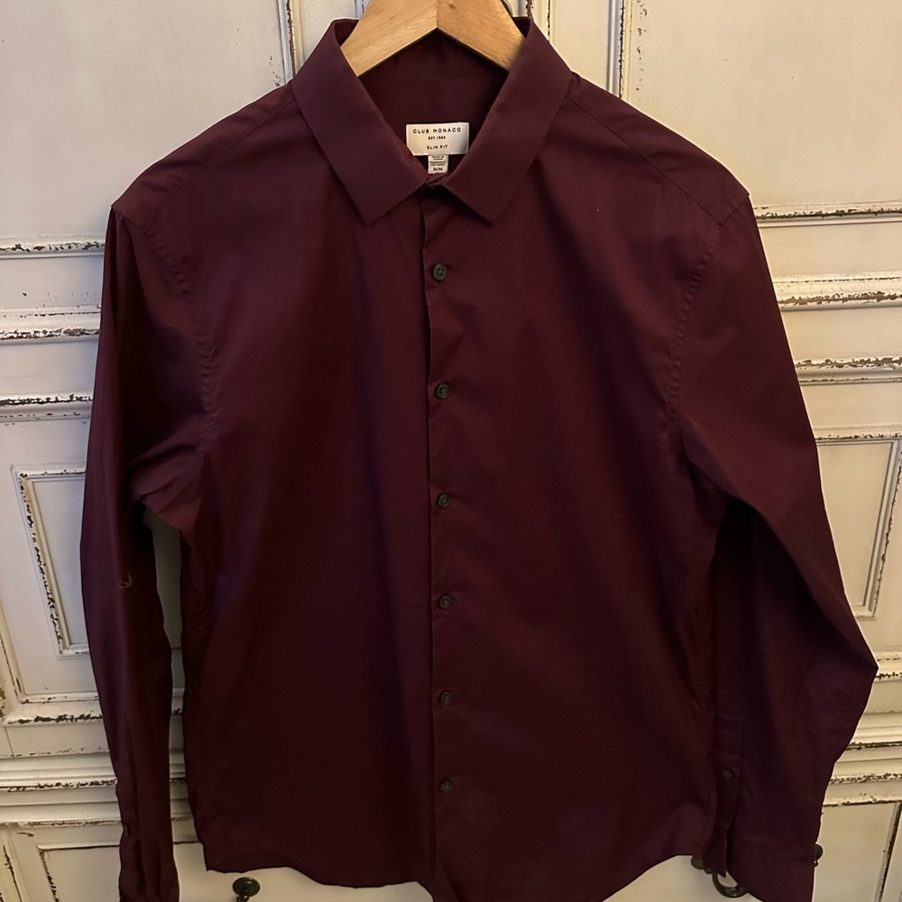 Club Monaco slim fit dress shirt medium